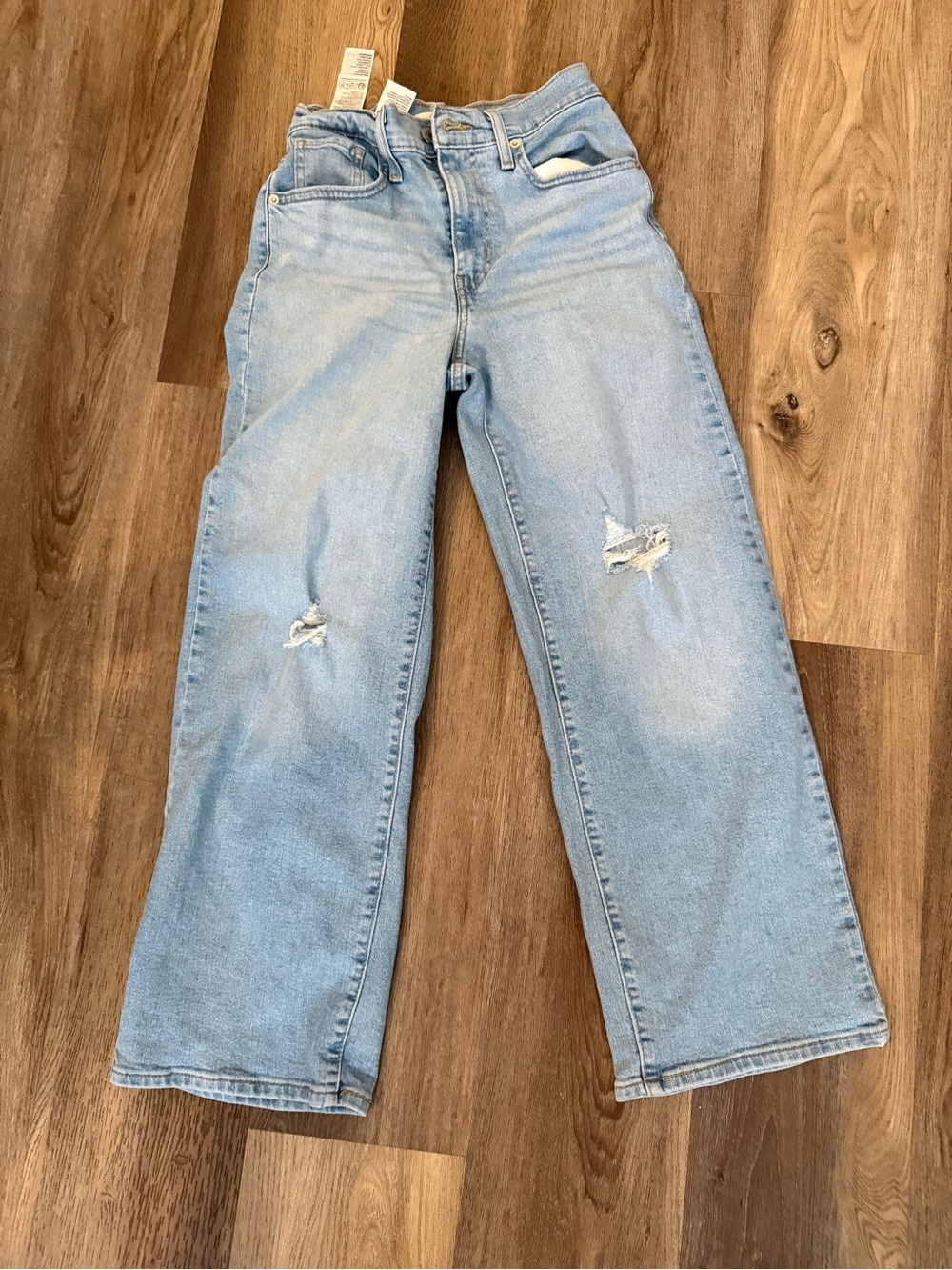 Levi Strauss Light Blue High-Rise Straight Leg Women's Jeans